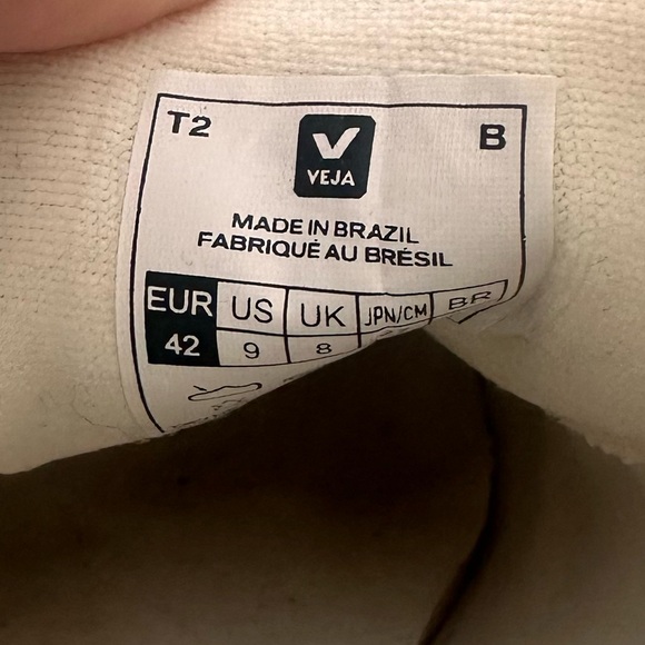 Veja x Mansur Gavriel campo Tan Low-Top Sneakers Sz 9 - Picture 6 of 8